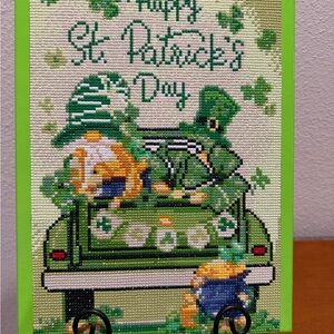 St. Patrick's Day Beaded Art